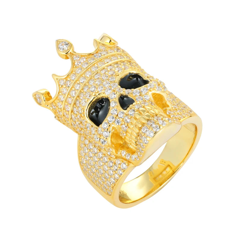 Luxury S925 D VVS Moissanite Lion Head Men's Ring Iced Out Prong Setting Bling Punk Hip Hop Rock Street Party Jewelry Christmas